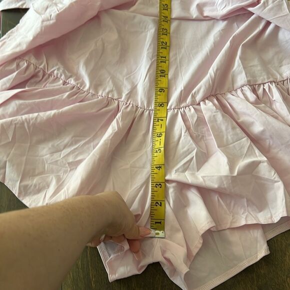 SWEET TALKIN' HALTER Flutter Sleeve Crochet Lace Overlay Romper Dress Waist Tie - Picture 14 of 16